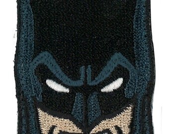 3.5" Angry Batman Head Shield Patch The Dark Knight Arkham Chaos Asylum Swat Ninja DC COMICS Marvel