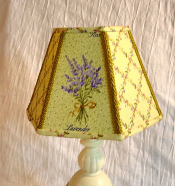 English Country Cottage Farmhouse Style Lampshade Herb