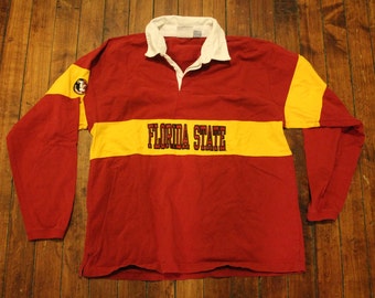 vintage florida state seminoles FSU rugby shirt long sleeved NCAA ...