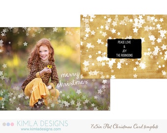 7x5 in Christmas Card Template