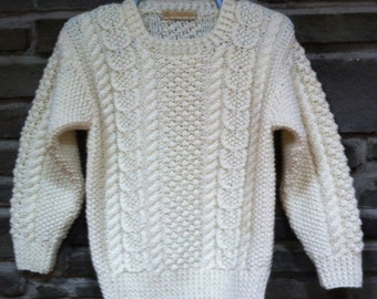 irish knit sweater on Etsy, a global handmade and vintage marketplace.