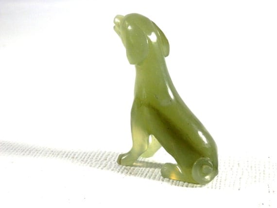 jade dog figurine