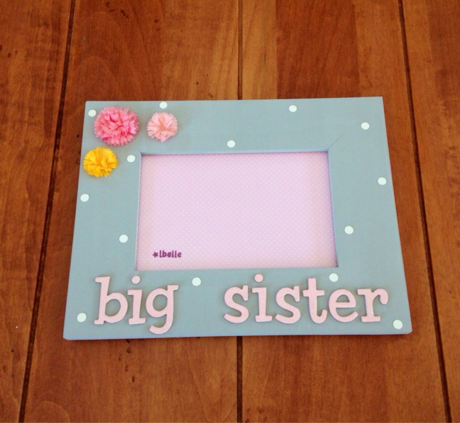 4x6 big sister frame by lbelleframes on Etsy