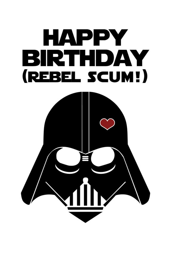 Star Wars Funny Birthday Card