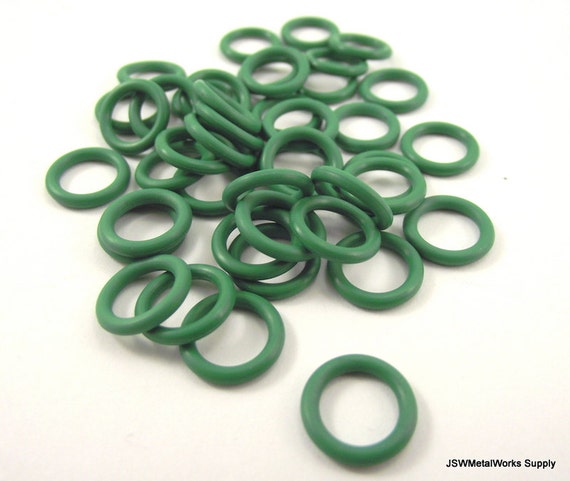 1 oz green rubber jump rings epdm o rings 16 ga swg 5 16 1 oz green rubber jump rings epdm o rings 16 ga swg 5 16