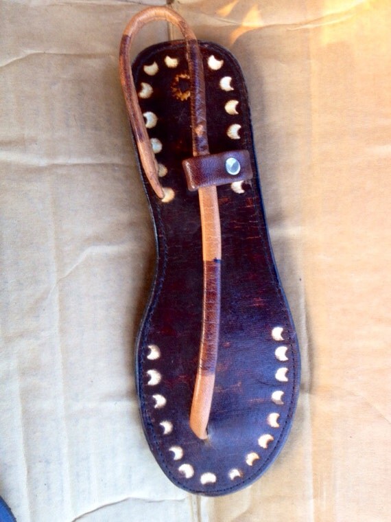 Items similar to leather slippers/sandals handmade in Jamaica female