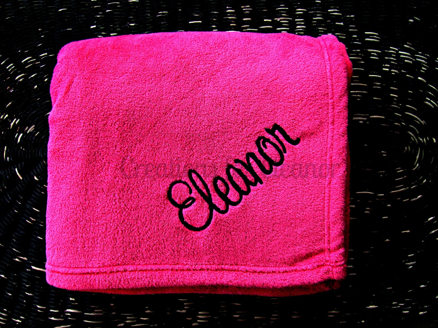 Personalized Blanket Monogrammed Plush Blanket Monogrammed