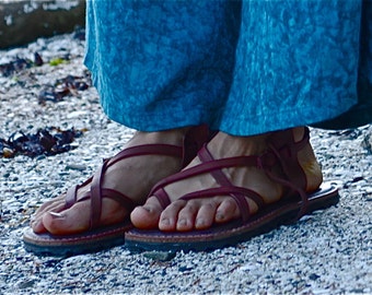 sandales d homme en cuir vÃ©rita ble sandales artisanales de haute