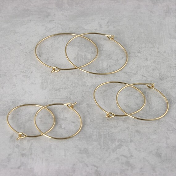 Gold Hoop Earring Set Small Hoop Earring Set by AdoraBellaJewelry