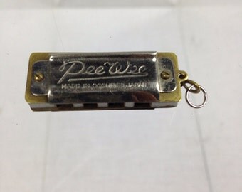 Vintage WWII PeeWee Authentic Occupied Japan Mini Harmonica Pendant