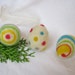 Felt easter eggs, colorful, needle felt, Easter and Spring home decor - set of 3 eggs
