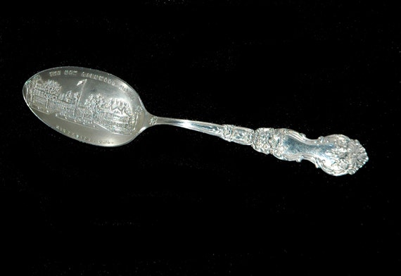 ... Glenwood Hotel, Riverside, CA, Antique Sterling Silver Souvenir Spoon