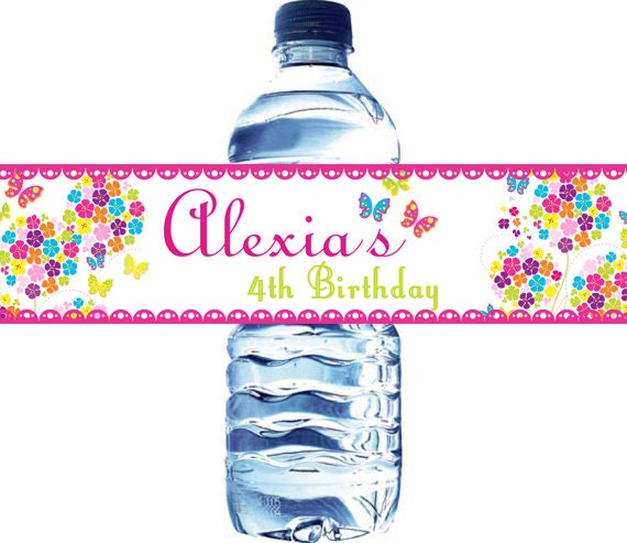 butterfly-water-bottle-label-bright-color-butterflies-water