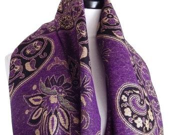 Popular items for Purple pashmina on Etsy