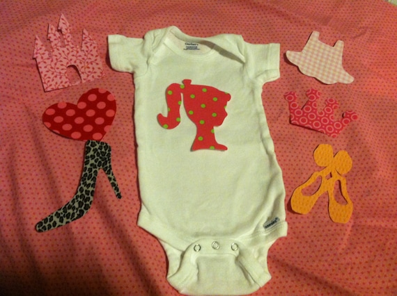 Iron On Applique set for baby girl - girly girl theme Il_570xn