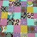 Purple & Aqua Reversible Rag Quilt - Baby/Toddler Size - READY TO SHIP