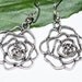 BUY ANY 4- Any 1 FREE Antique silver flower filigree rose earrings boho chic metal casual trendy earrings antique affordable women gift