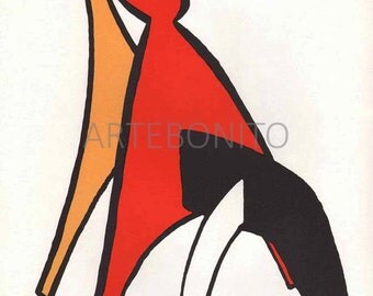 Alexander Calder, Original Lithograph 1963, "DM02-14163".