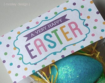 Instant Download Printable Easter Treat Bag Toppers Digital PDF DIY Easter Printables