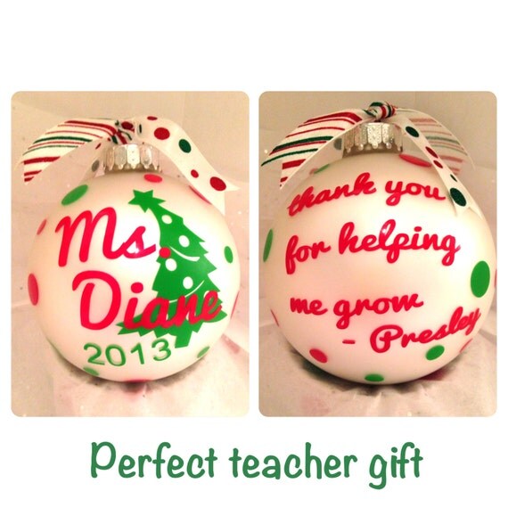 Items similar to Personalized Teacher Ornament on Etsy