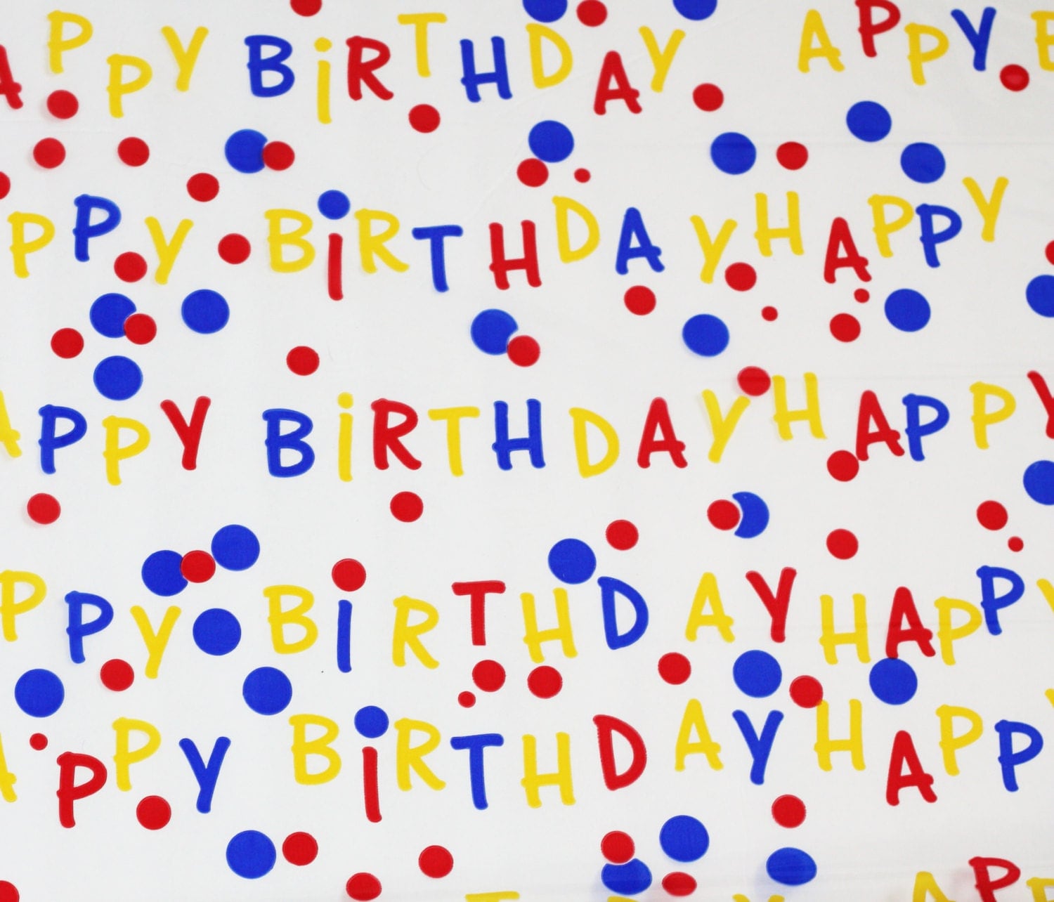 Happy Birthday Wrapping Cellophane Paper Blue by LuxePartySupply