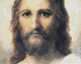 Counted Cross Stitch KIT Head of Christ by by TheArtofCrossStitch