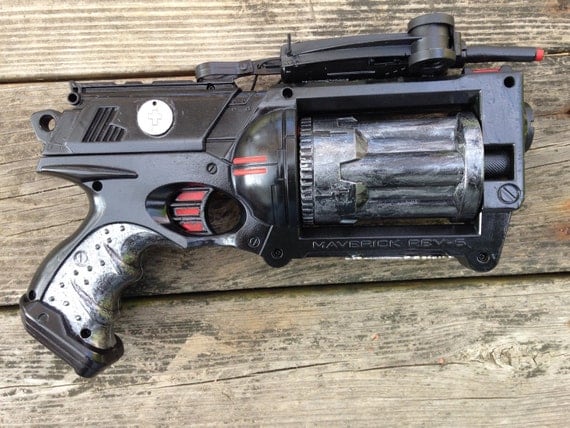 Gothic Steampunk Vampire Monster Hunter Nerf Maverick Prop Gun