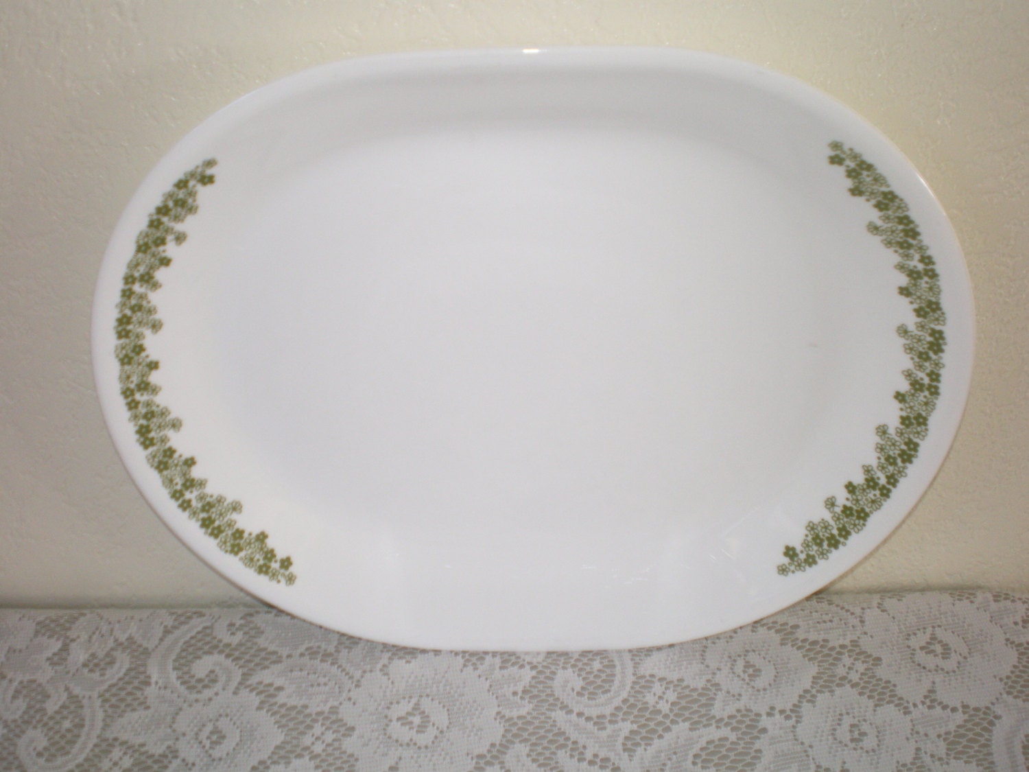 Vintage CORELLE 12 Inch SERVING PLATTER Crazy Daisy/Spring Blossom ...