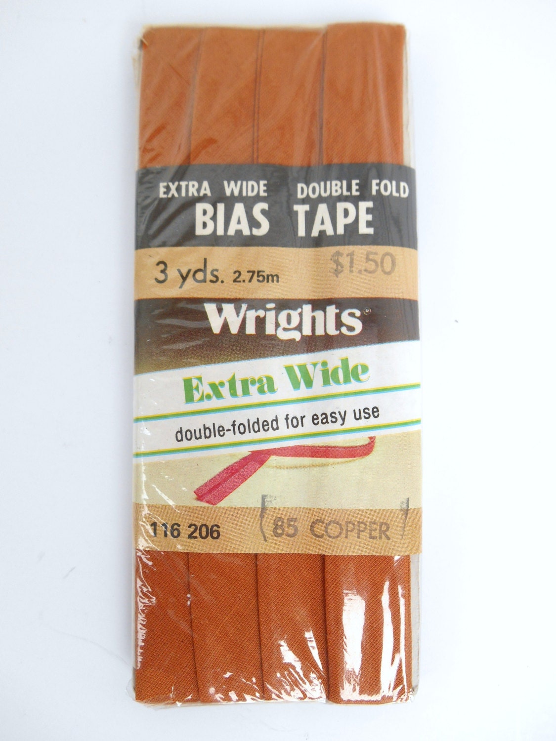 Copper Bias Tape Wrights Extra Wide Bias Tape by DonnaDesigned