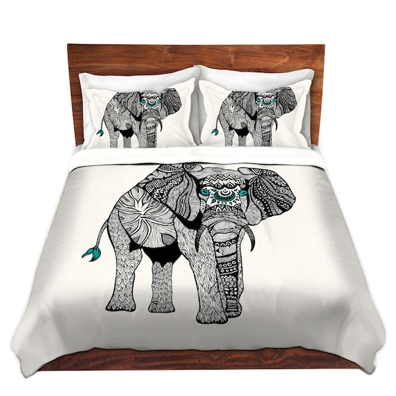 One Tribal Elephant Bed Duvet Cover â€“ For Twin, Queen and King Size ...