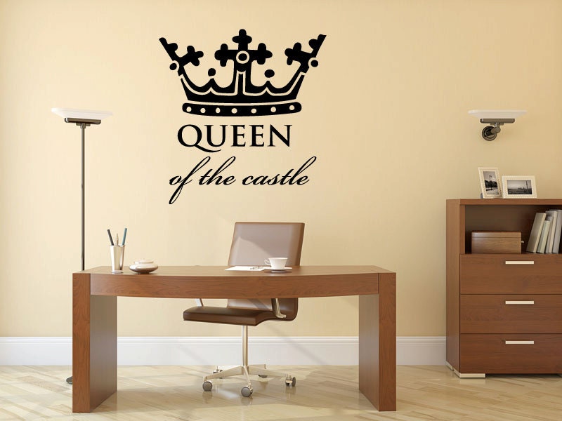 Queen of the Castle Crown Wall Decal Vinyl Sticker by ...