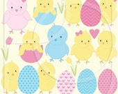 80% OFF SALE chick bird clipart commercial use, vector graphics, digital clip art, digital images - CL510 Il_170x135