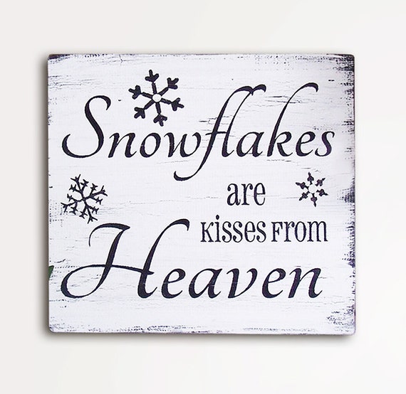 items similar to snowflakes are kisses from heaven 9x10 items similar to snowflakes are kisses from heaven 9x10