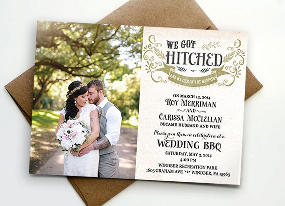 Post Wedding Reception Invitations 1