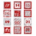 Printable DECEMBER DAILY NUMBERS squares 3 2 1.5 or 1
