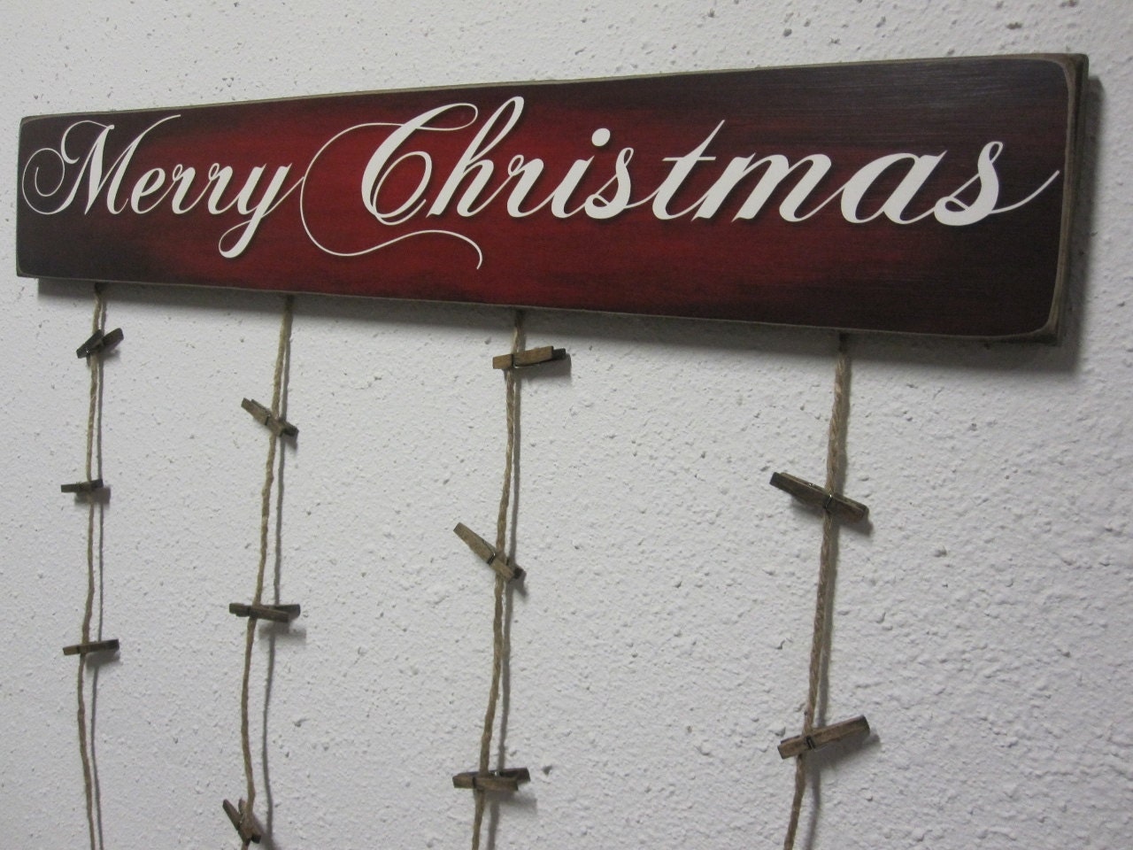 Christmas Card Holder Merry Christmas Card Hanger