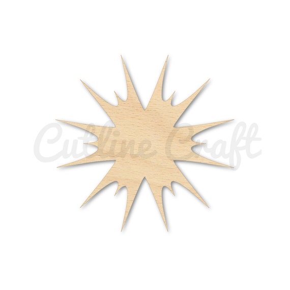 Explosion Star 101 Style 2427 Cutout Shapes Crafts by CutLineCraft