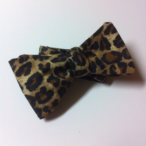 Leopard Selftie Pretied Bowtie Bow Formal Prom Wedding Party Il_570xn