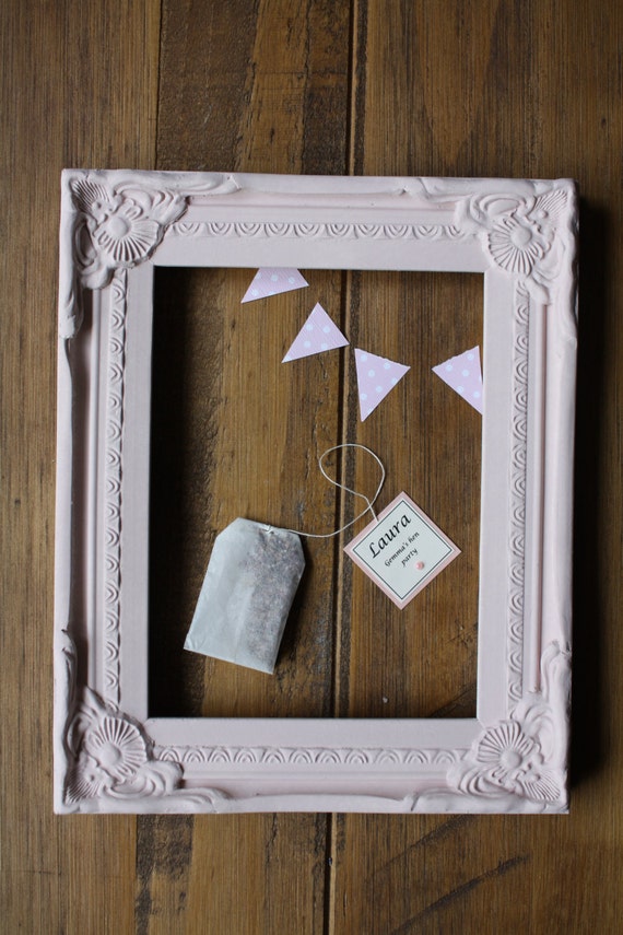 handmade vintage pink personalised fruit tea bag by DanniHumber