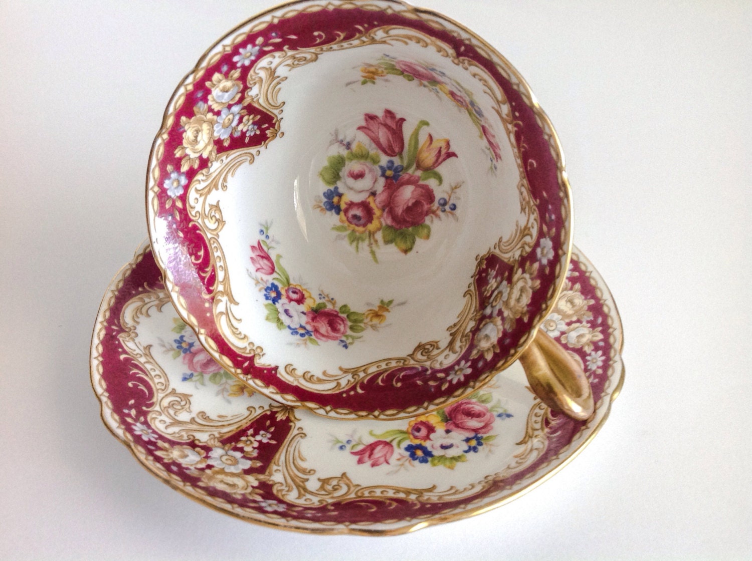 RESERVED Shelley Fine Bone China England Regal tea cup and