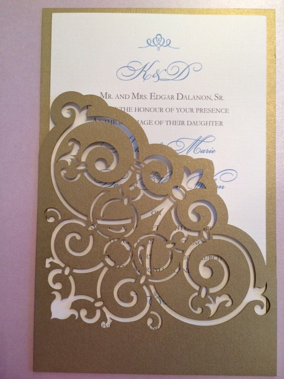 Laser Cut Invitations Sleeve 3