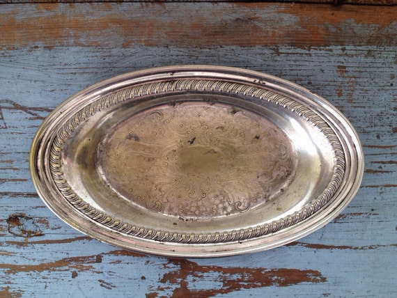 Vintage Federal Silver Co. Oval Tray