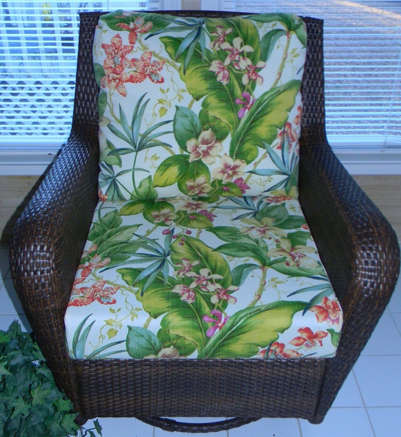 Tommy Bahama Fresco Tropical Floral Cushion for Deep Seat