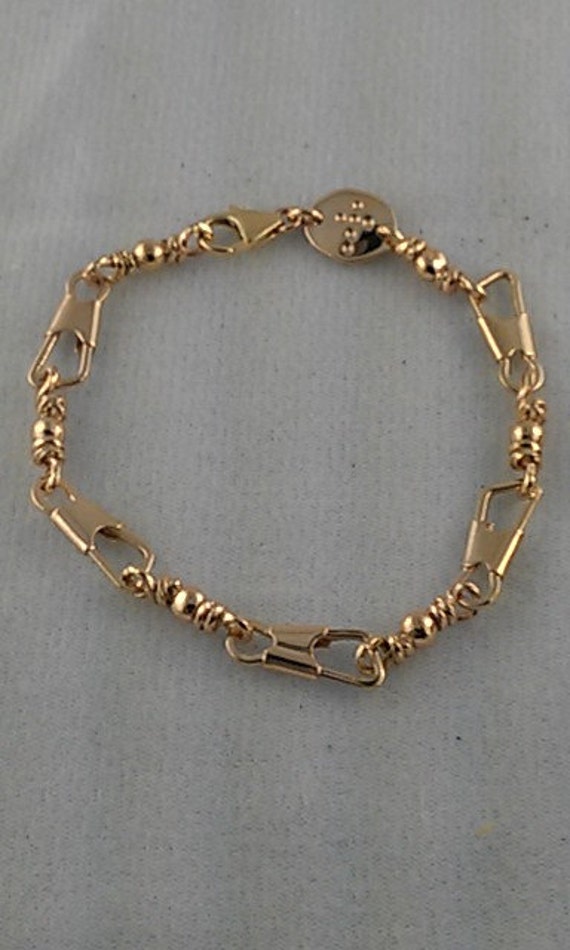 ACTS Bracelet 14k Gold Fishers of men Bracelet 7.5''