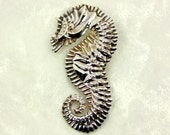 Vintage 925 Silver B. Gould Seahorse Brooch / Pendant