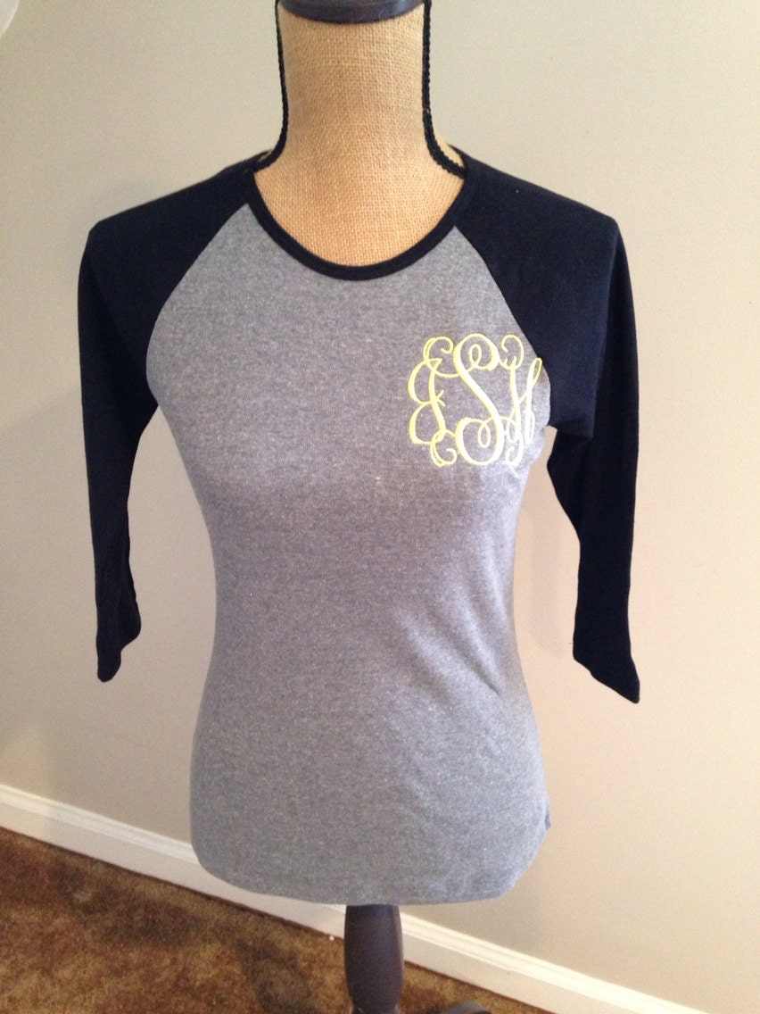 Women's Raglan Baseball Tee Personalized by ElsBriarPatch on Etsy