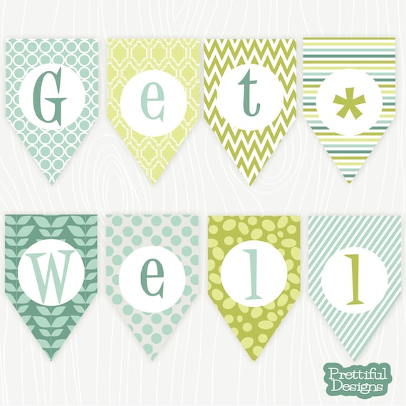 Items similar to Get Well Banner Printable INSTANT DOWNLOAD pdf File on ...