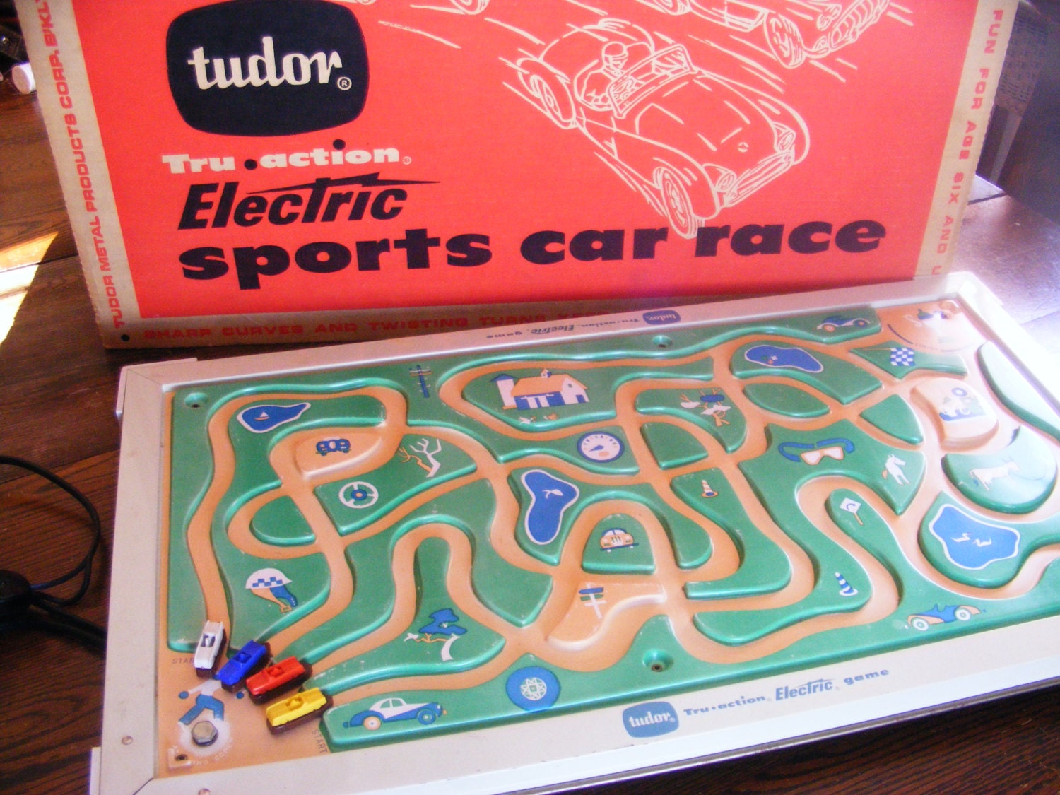 SALE Fun Tudor Electric Sports Car Race Game