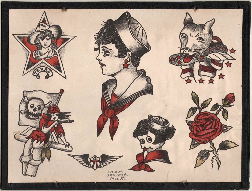 1930's Vintage Chicago Tattoo Supply House Bill Moore