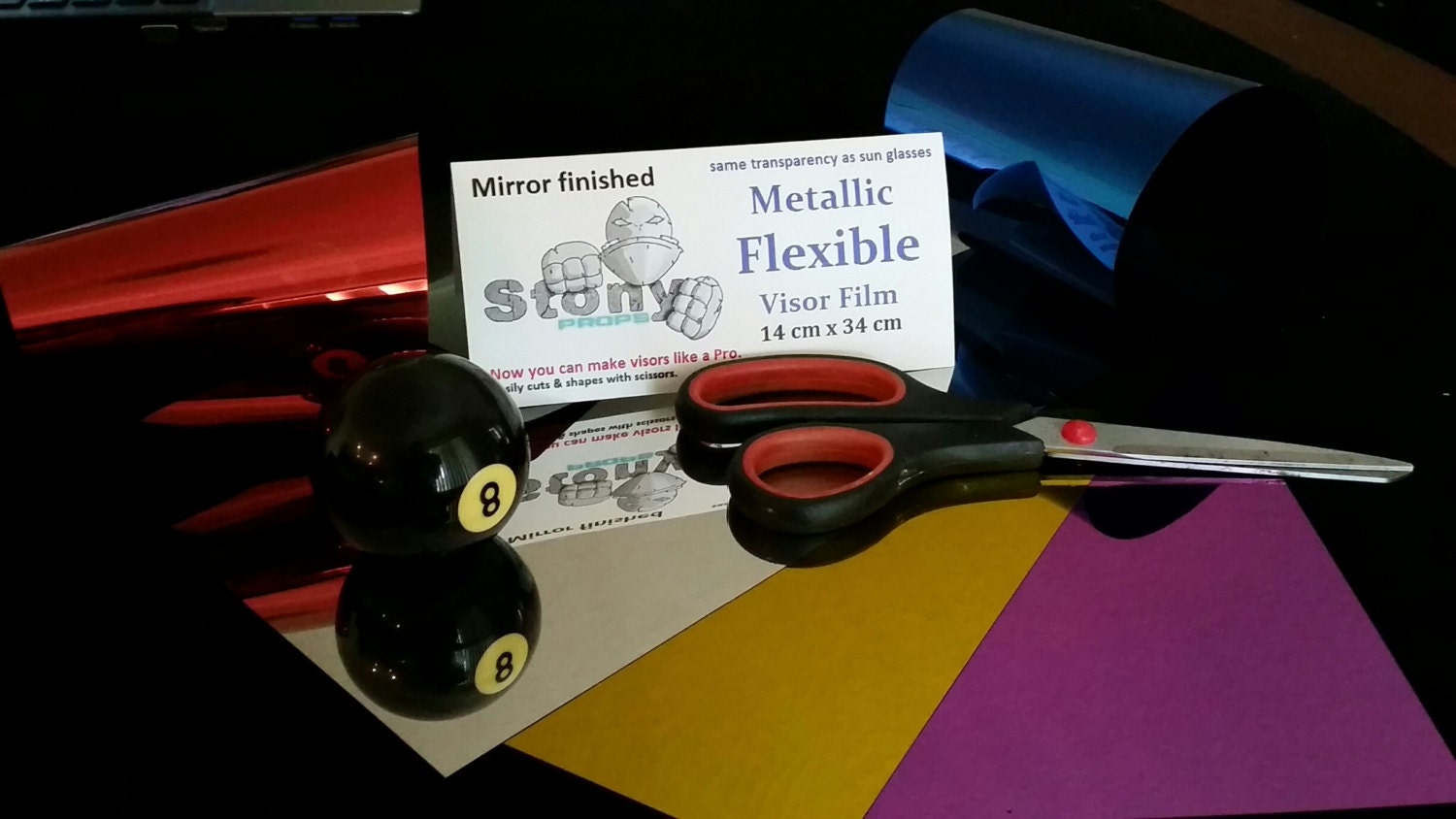 Flexible Metallic Visor material